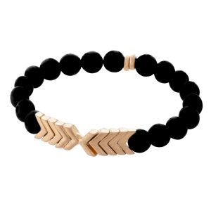 Arrow Stretch Bracelet Black