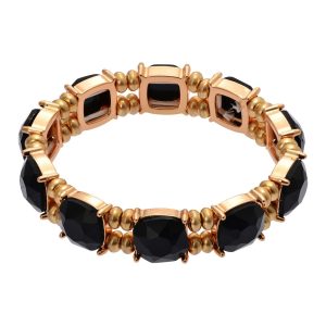 Crystal Stretch Bracelet Black