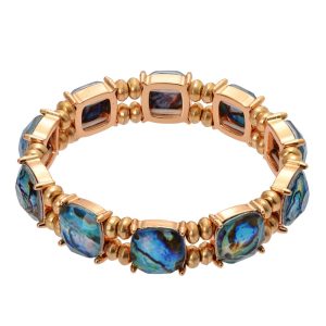 Crystal Stretch Bracelet Blue