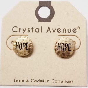 Hope Stud Earrings - Gold