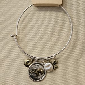 Elephant Bangle Bracelet