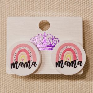 Rainbow Mama Stud Earrings