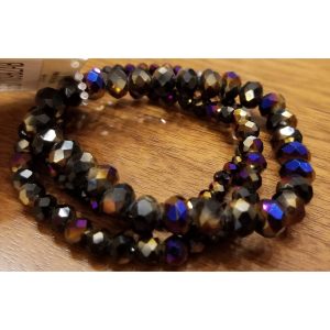 Black Beaded Bracelet Set