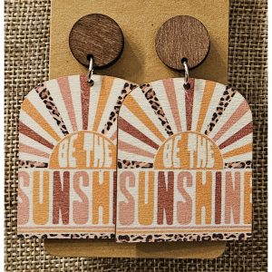 Be the Sunshine Laser-Cut Rainbow Earrings