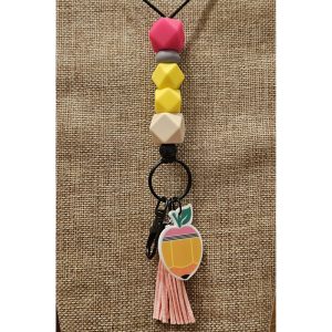 Beaded Pencil Lanyard for Teachers