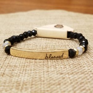 Blessed Beaded Bracelet Black
