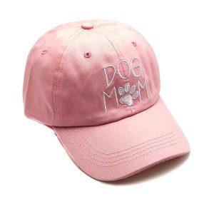 Pink Paws Dog Mom Ball Cap