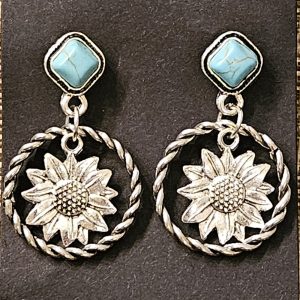 Floral Western Earrings