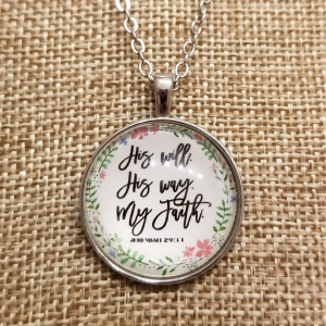 His Will His Way My Faith Christian Necklace