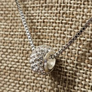 Rhinestone Charm Necklace