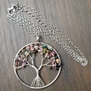 Tree of Life Necklace - Natural Stones