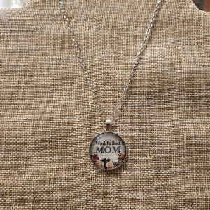 Worlds Best Mom Pendant Necklace